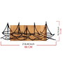 Wallity Ships In The Sea - Accesorio decorativo de pared de madera y metal
